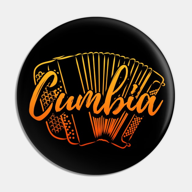 Cumbia con acordeón - red design Pin by verde