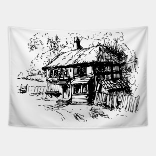 Country Cottage Tapestry