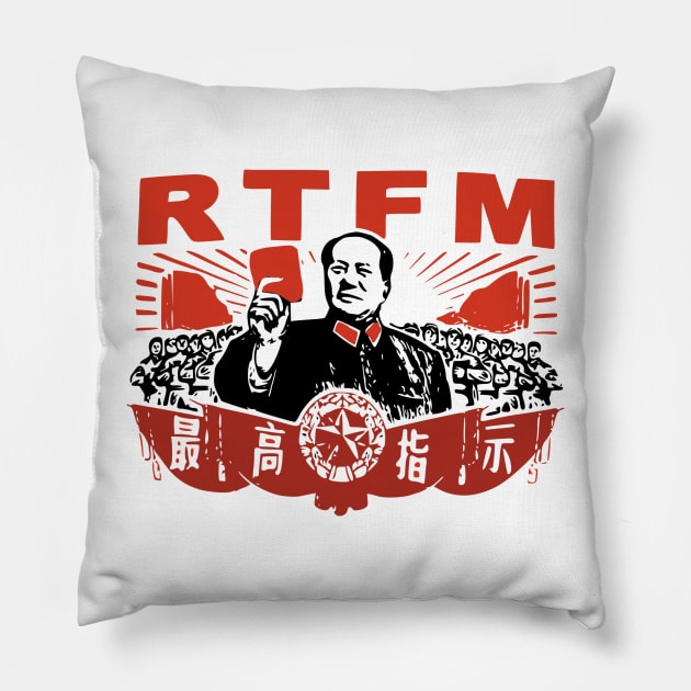 Chairman Mao RTFM Roy Pillow by Meta Cortex