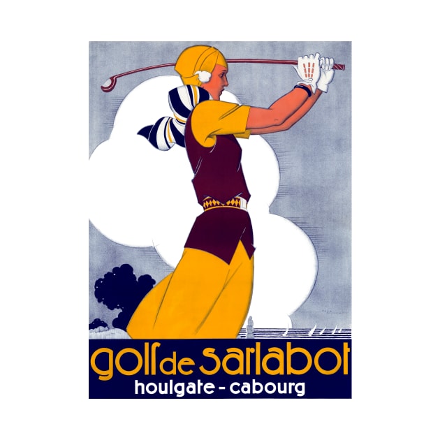 Golf de Sarlatbot, Houlgate - Cabourg, France 1930 René Vincent by rocketshipretro