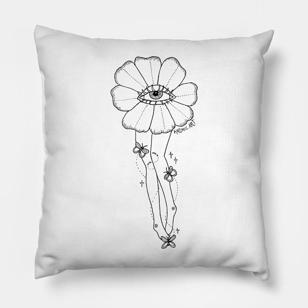 Truth Blossoms Pillow by Kozmic Art