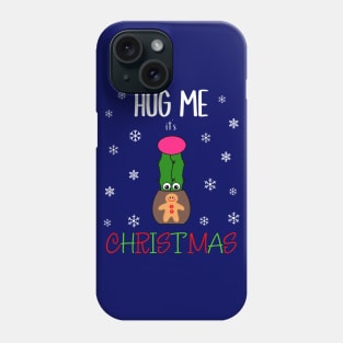 Hug Me It's Christmas - Hybrid Cactus In Gingerbread Man Pot Phone Case