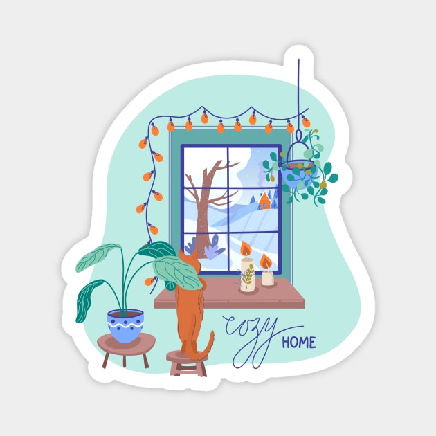 Cozy home Magnet by DanielK