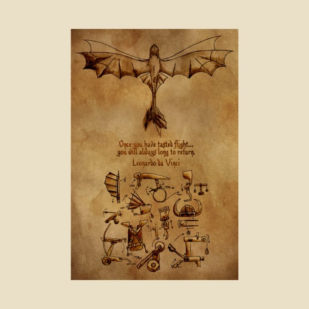 Hiccup's Sketchbook (DaVinci's Dragon) Version 1 by inhonoredglory