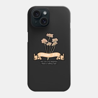 The Lord is my Shepherd Vintage Vibes Psalm 23 Phone Case