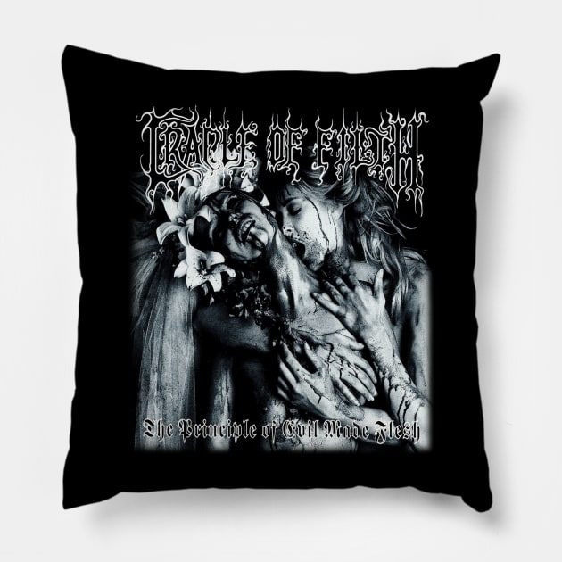 The Principle Of Evil Made Flesh Pillow by Visionary Canvas