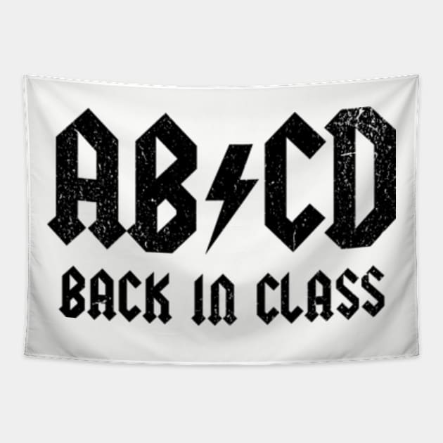 ABCD - Back In Class Tapestry by Three Meat Curry