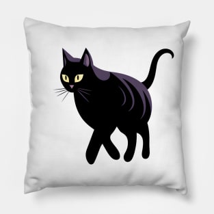 Black Cat Pillow