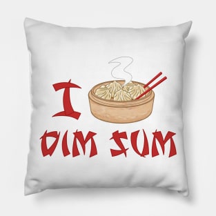I Love Dim Sum Pillow