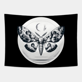 Moonlit Wings: Lunar Moth Tapestry