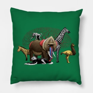 Strange Safari Pillow