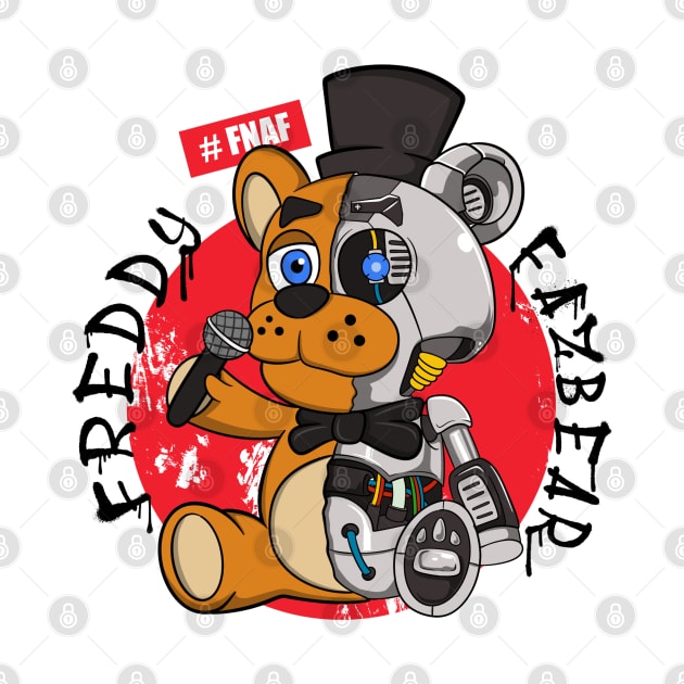 Freddy Fazbear FNAF robot  cute by Nine Tailed Cat