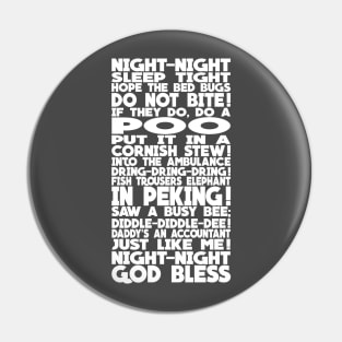 Bottom 'Richie's Bedtime Rhyme' Design Pin