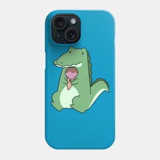 Icecream Cone Alligator Phone Case