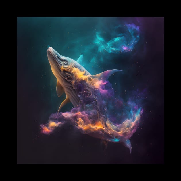 Shark in Space with unique Design by HappysSpace