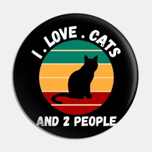 I love cats and two people Pin