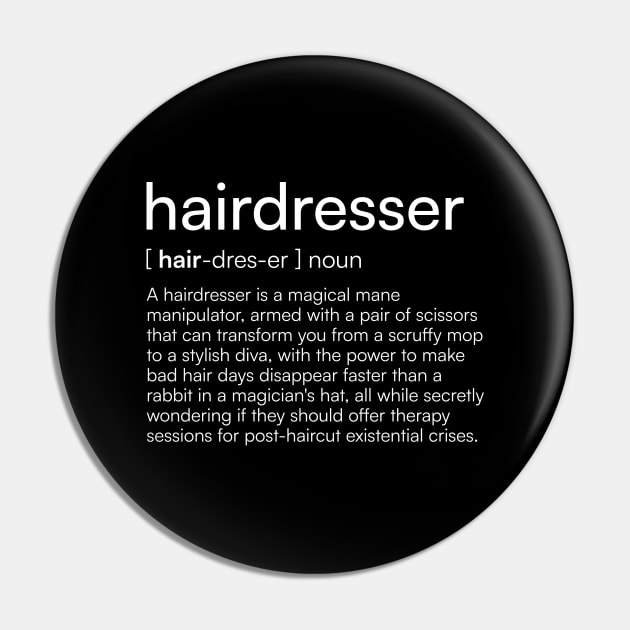 Hairdresser definition Pin by Merchgard