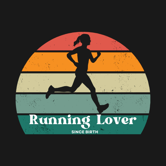 Sunset Sprint Runner Tee - Born to Run by SakuraInsights