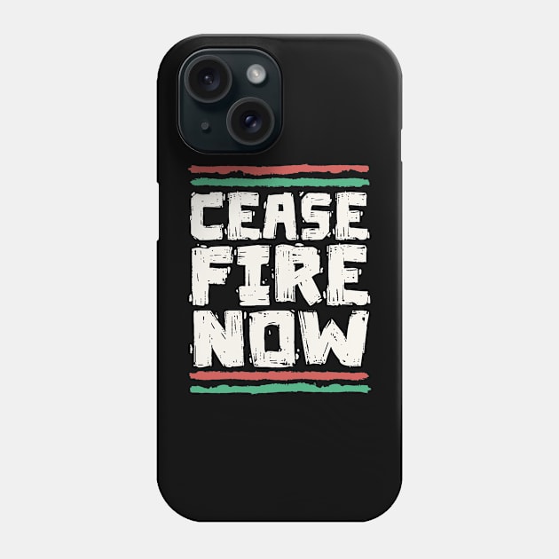 Ceasefire Now - Peace For Palestine Phone Case by Distant War