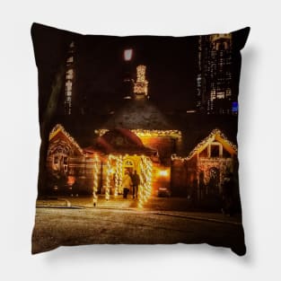 Christmas Time in Central Park Pillow