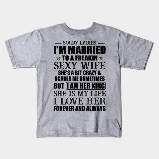 Married To A Freakin Sexy Wife | Funny T Shirts Sayings | Funny T Shirts For Women | Funny T | Cool - Funny - Kids T-Shirt | TeePublic