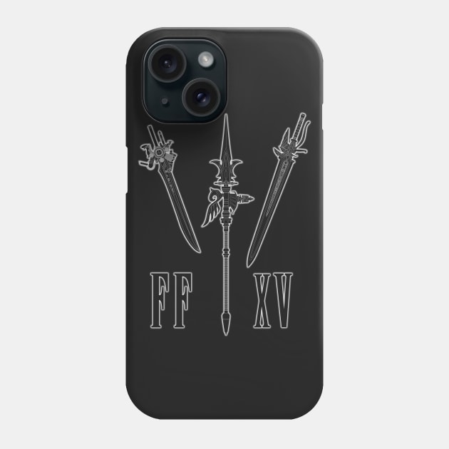 Final Fantasy 15 - Noctis weapons. Phone Case by Tenshi_no_Dogu
