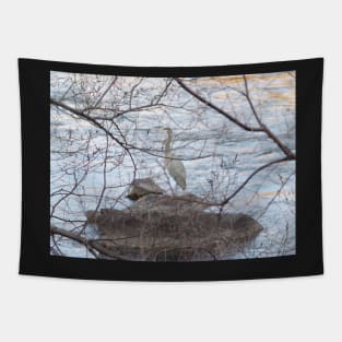 Obscurity by a Tree of the Great Blue Heron Tapestry