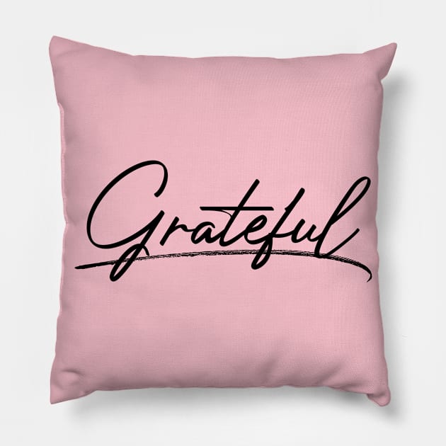 Grateful Pillow by Inspire Creativity