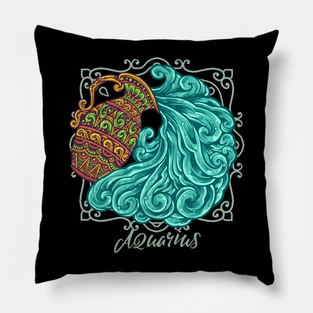 Aquarius Pillow by TambuStore