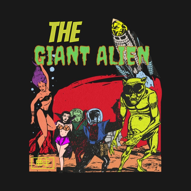 The Giant Alien by Bananas T-Shirts