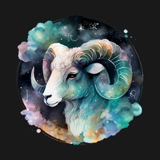 Cosmic Ram : Aries in Space : The Star Sign Series T-Shirt