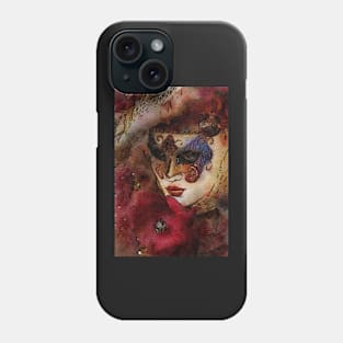 Grand Masquerade Mask, Mistress Watching Phone Case