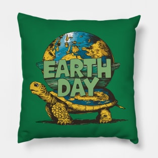 Earth Day 2024 Restore Recycle Sea Turtle Save the Planet Pillow