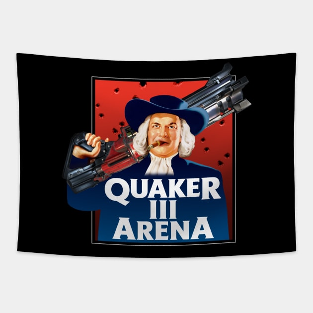 Quaker III Arena Tapestry by RedOcelotThreads