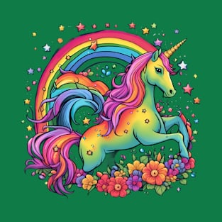 Spectral Steed - Unicorn Rainbow Art T-Shirt