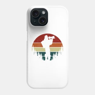 Retro Bigfoot Looking into astronomy Telescope Phone Case