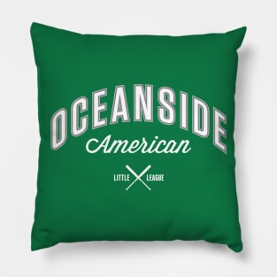 OALL Uniform White Logo - Oceanside American Little League Pillow