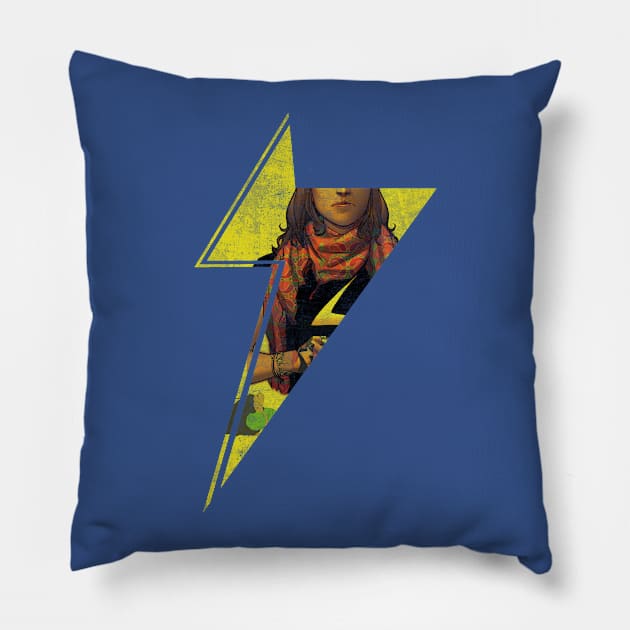 Ms Kamala Bolt v.2 Pillow by Incognesto