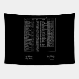 Star Finder Vintage Patent Drawing Tapestry