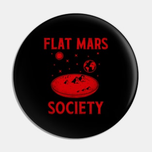 Flat Mars Society Pin