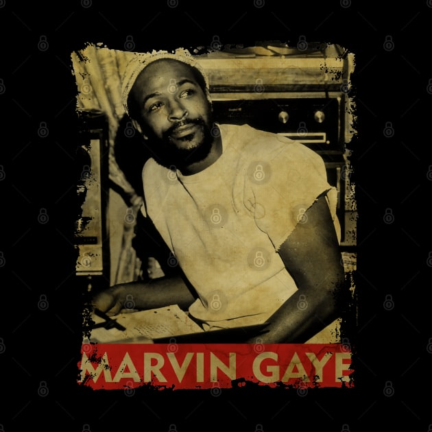 TEXTURE ART-Marvin Gaye - RETRO STYLE by ZiziVintage