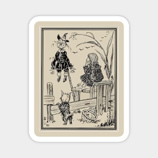 Dorothy meets Scarecrow Magnet