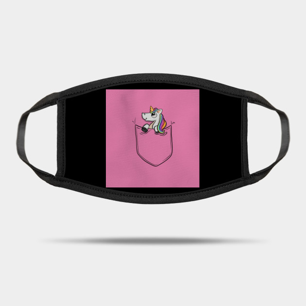 Funny Cute Unicorn Kids Girls Cloth Face Cute Unicorn Mask