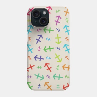 Pattern Sagittarius Zodiac Sign Horoscope Astrology Symbol Creme Phone Case