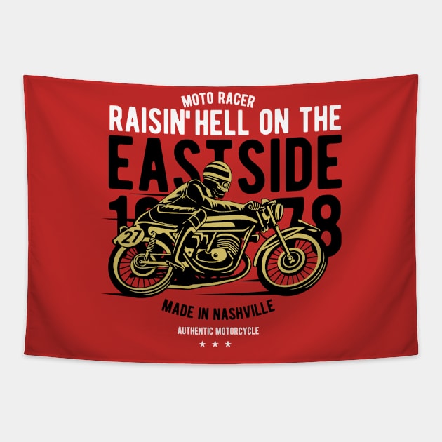 East side moto Tapestry by PaunLiviu