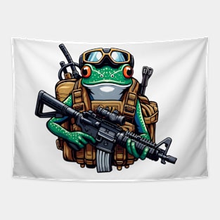 Tactical Frog Tapestry