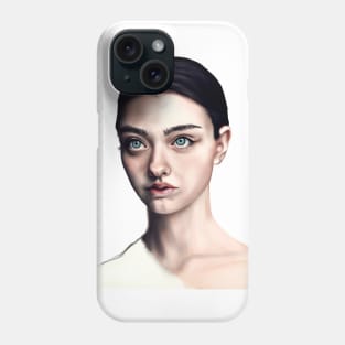 Girl with blue eyes Phone Case