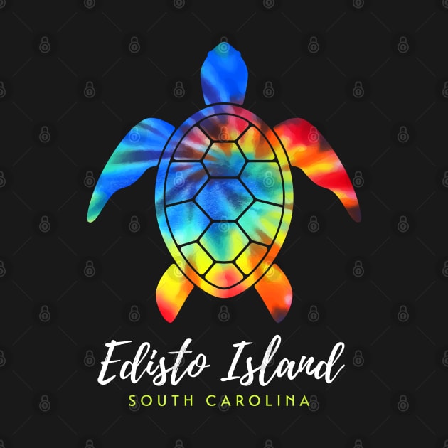 Edisto Island South Carolina Sea Turtle Tie Dye by TGKelly