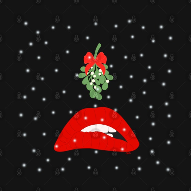 Rocky Horror Lips w/Mistletoe by SpectreSparkC