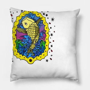 Golden Carp - Gold Fish Pillow